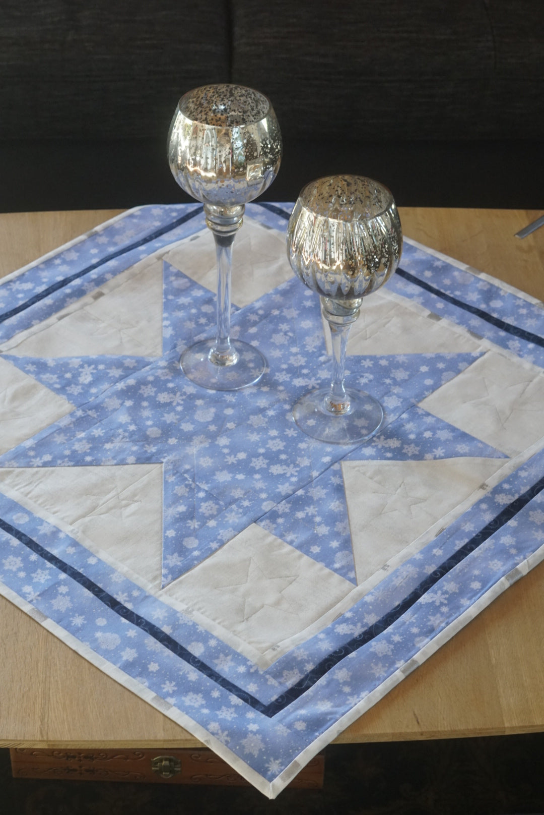 Patchwork-Stern-Tischdecke