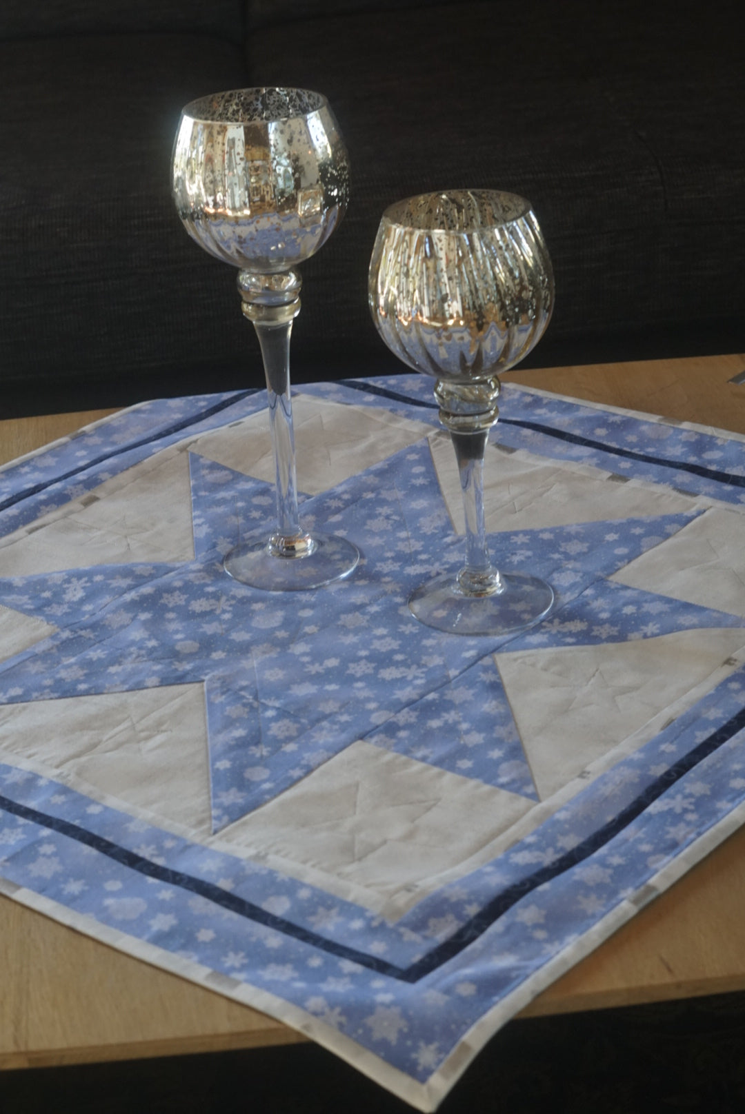 Patchwork-Stern-Tischdecke