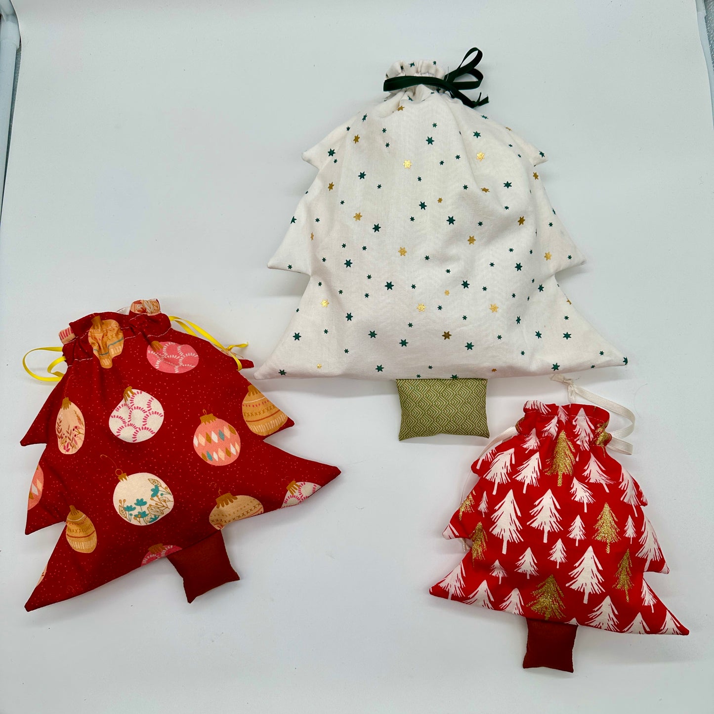 Tannenbaum-Säckchen in drei Größen, Anleitung inkl. Schnittmuster