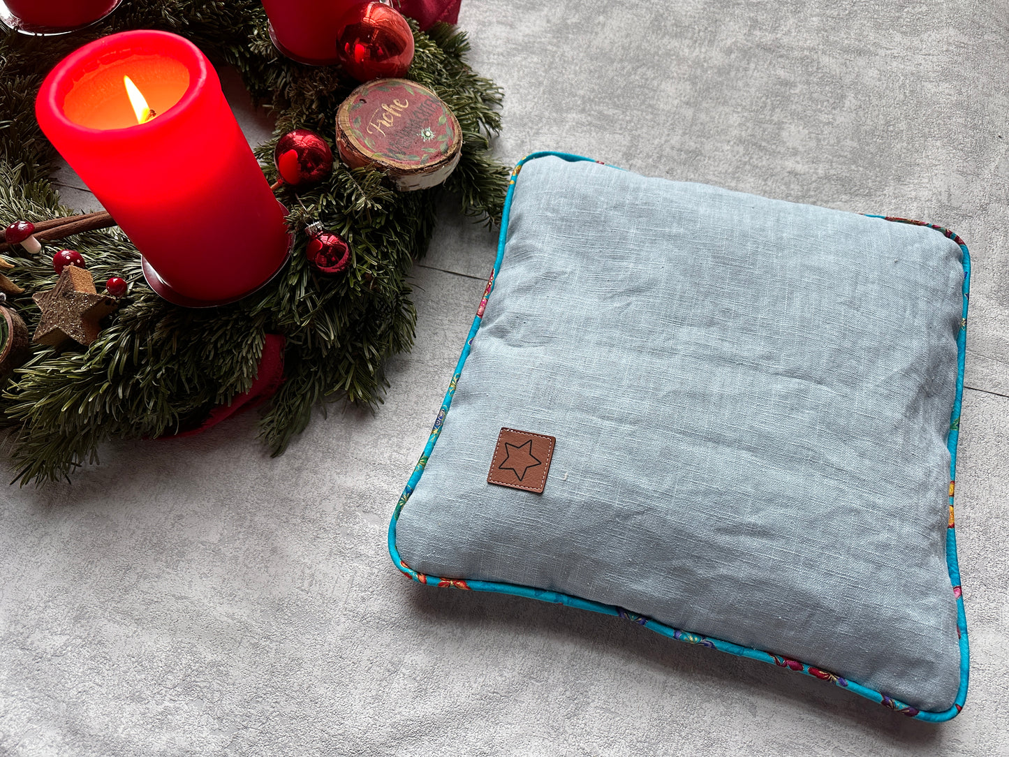 Zirbenkissen mit Paspel, detaillierte Nähanleitung mit Schablonen