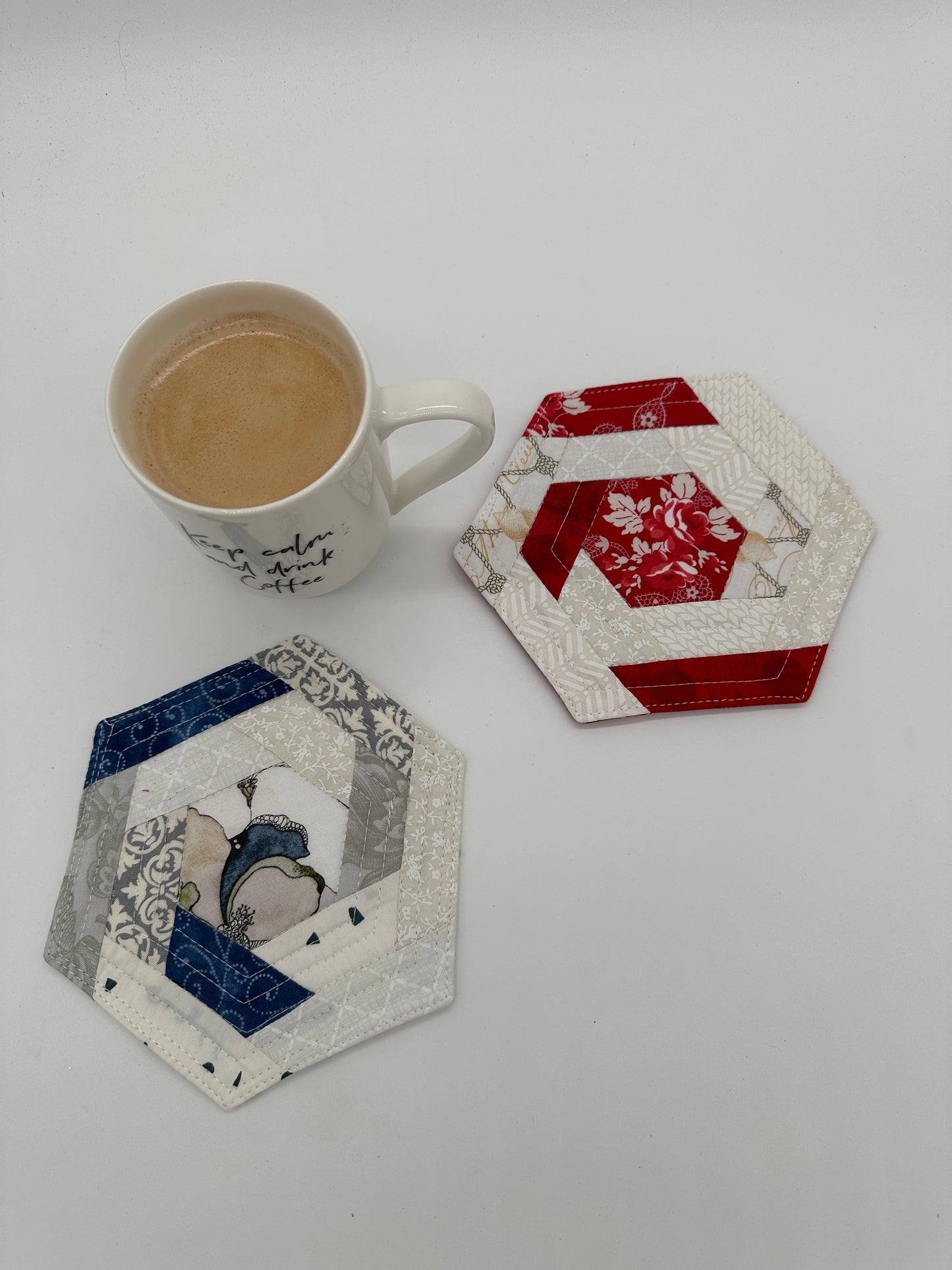 Topflappen und Untersetzer "Hexie", Nähanleitung inkl. Schablonen