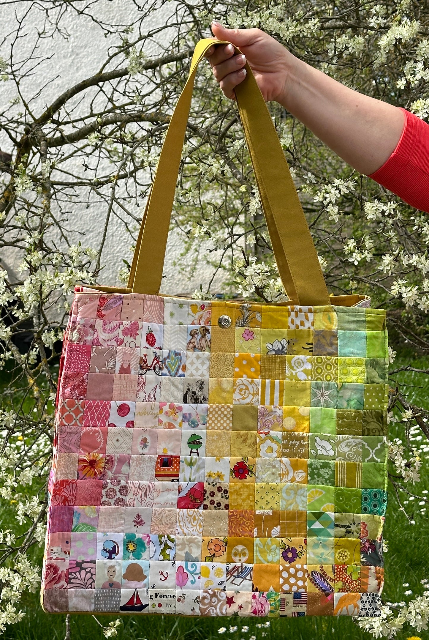 Patchworktasche Philippa, Nähanleitung inkl. Schablonen