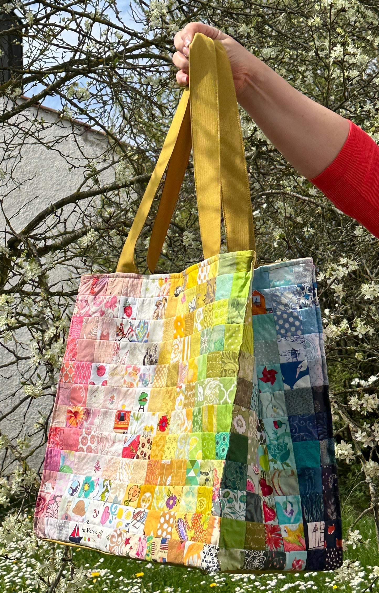 Patchworktasche Philippa, Nähanleitung inkl. Schablonen