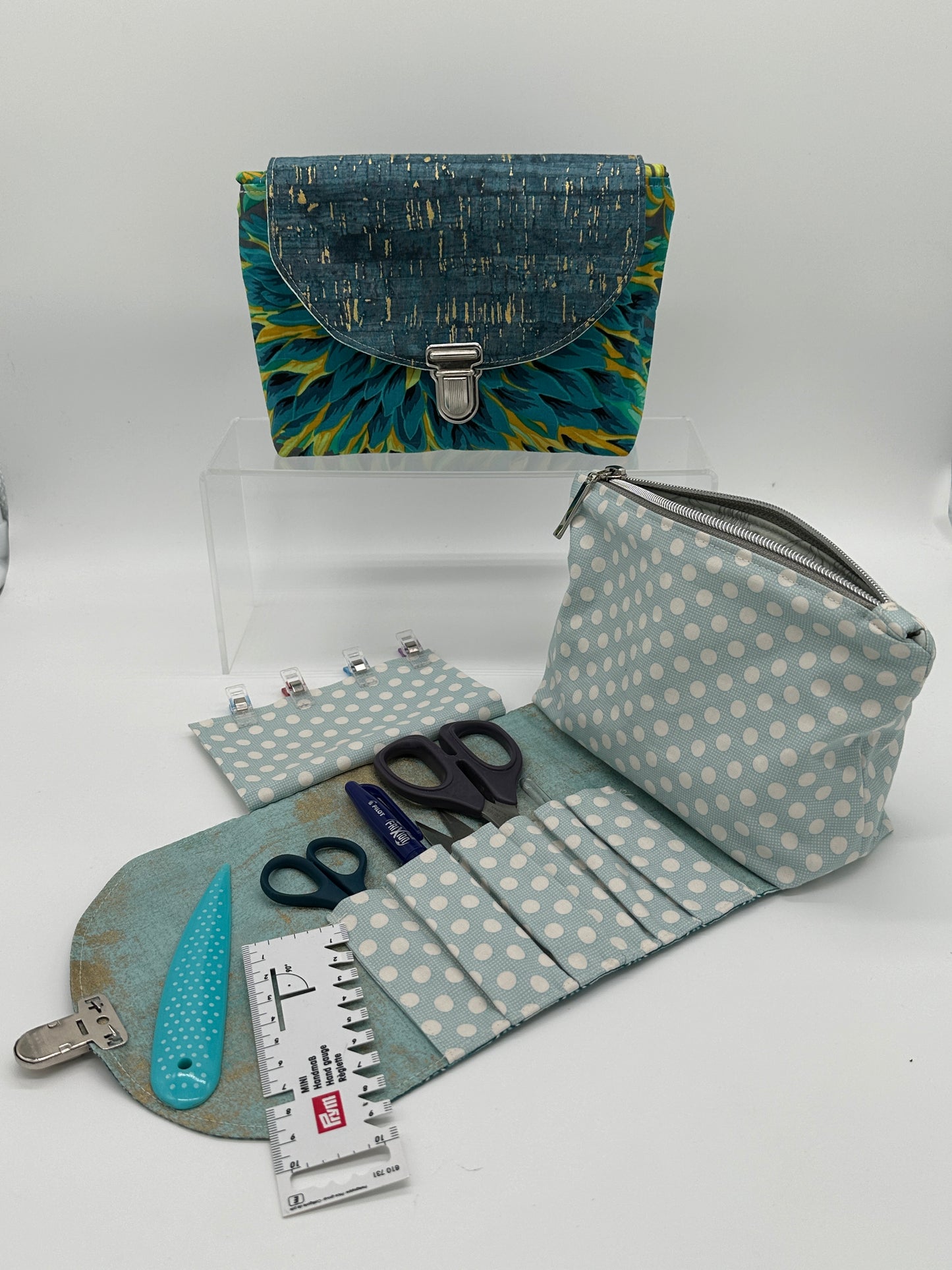 Kosmetiktasche Elli, Nähanleitung inkl. Schablonen
