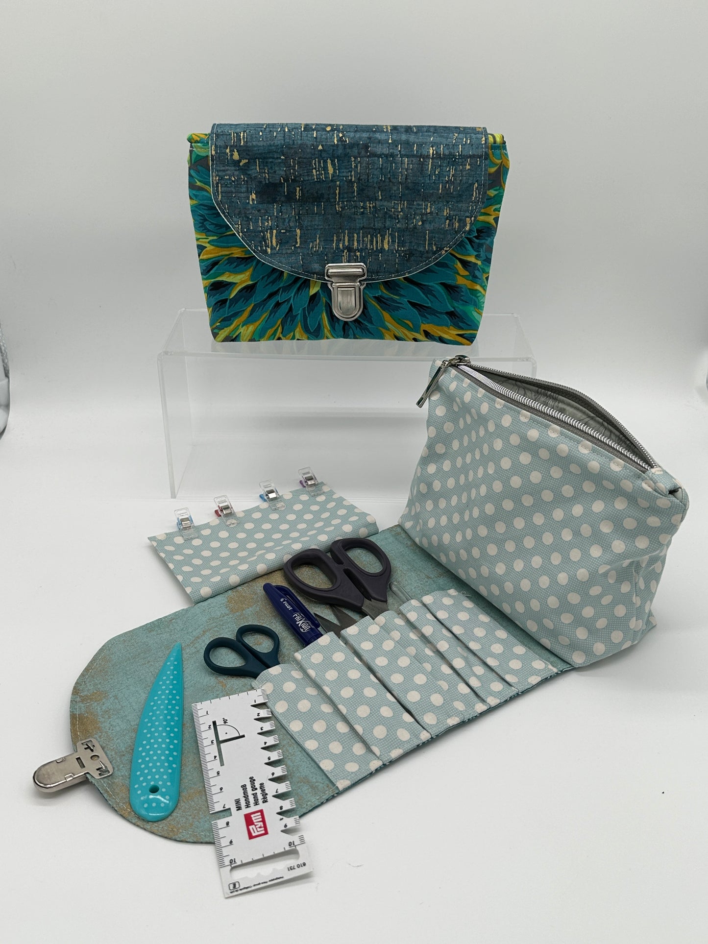 Kosmetiktasche Elli, Nähanleitung inkl. Schablonen