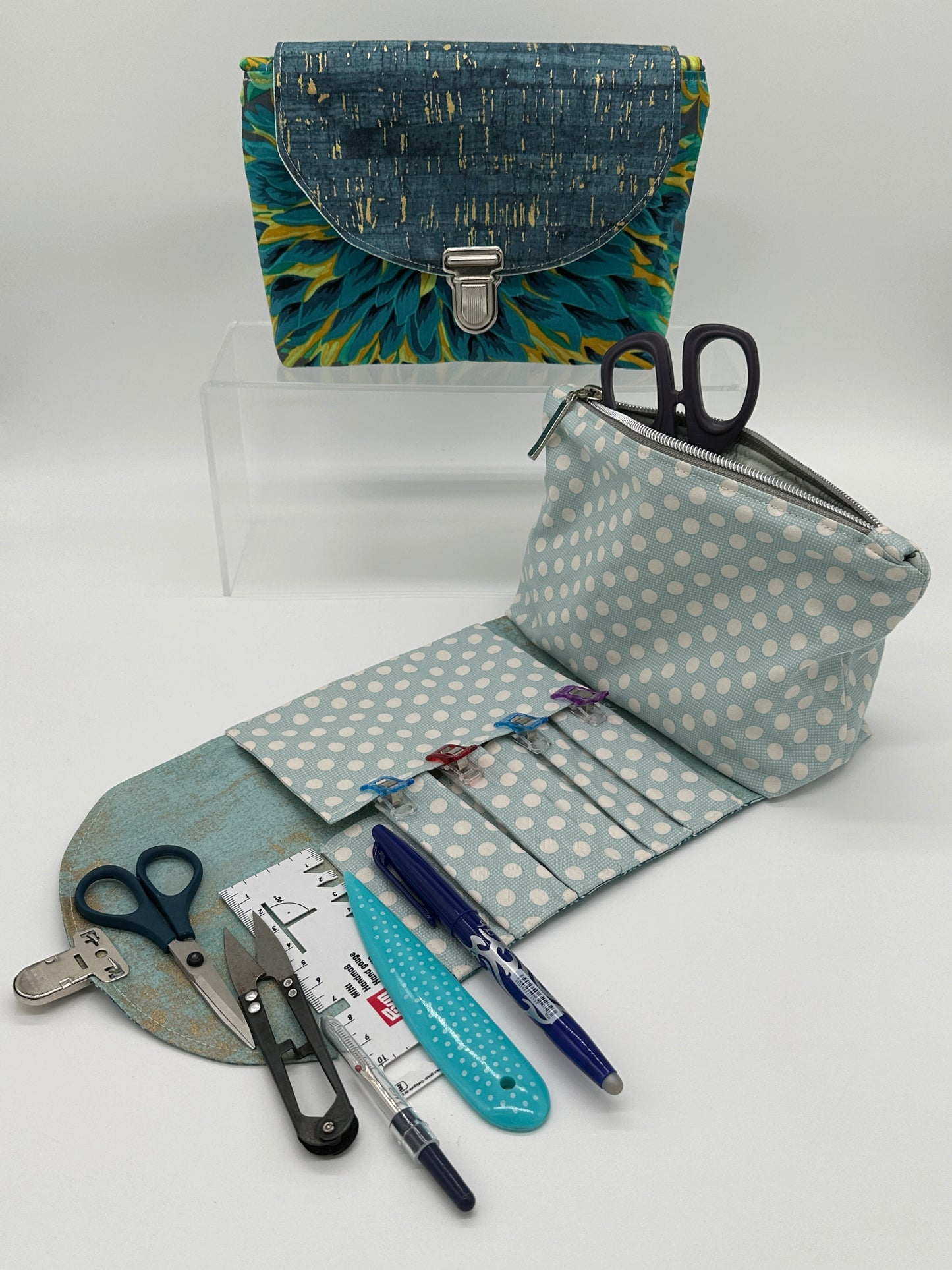 Kosmetiktasche Elli, Nähanleitung inkl. Schablonen