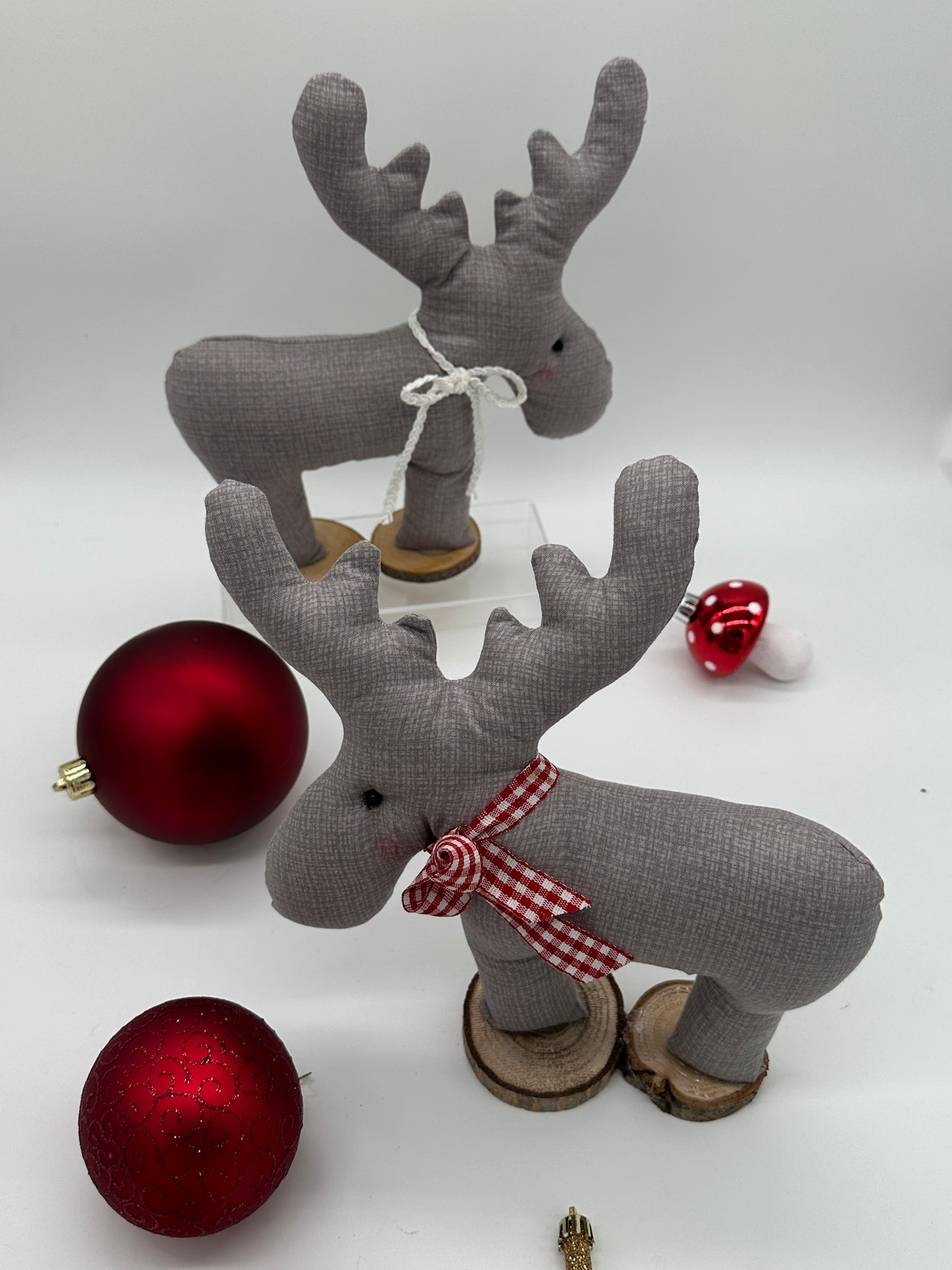 Elch und Dala-Pferd, Weihnachtsdekoration, Schablonenset (ohne Anleitung)