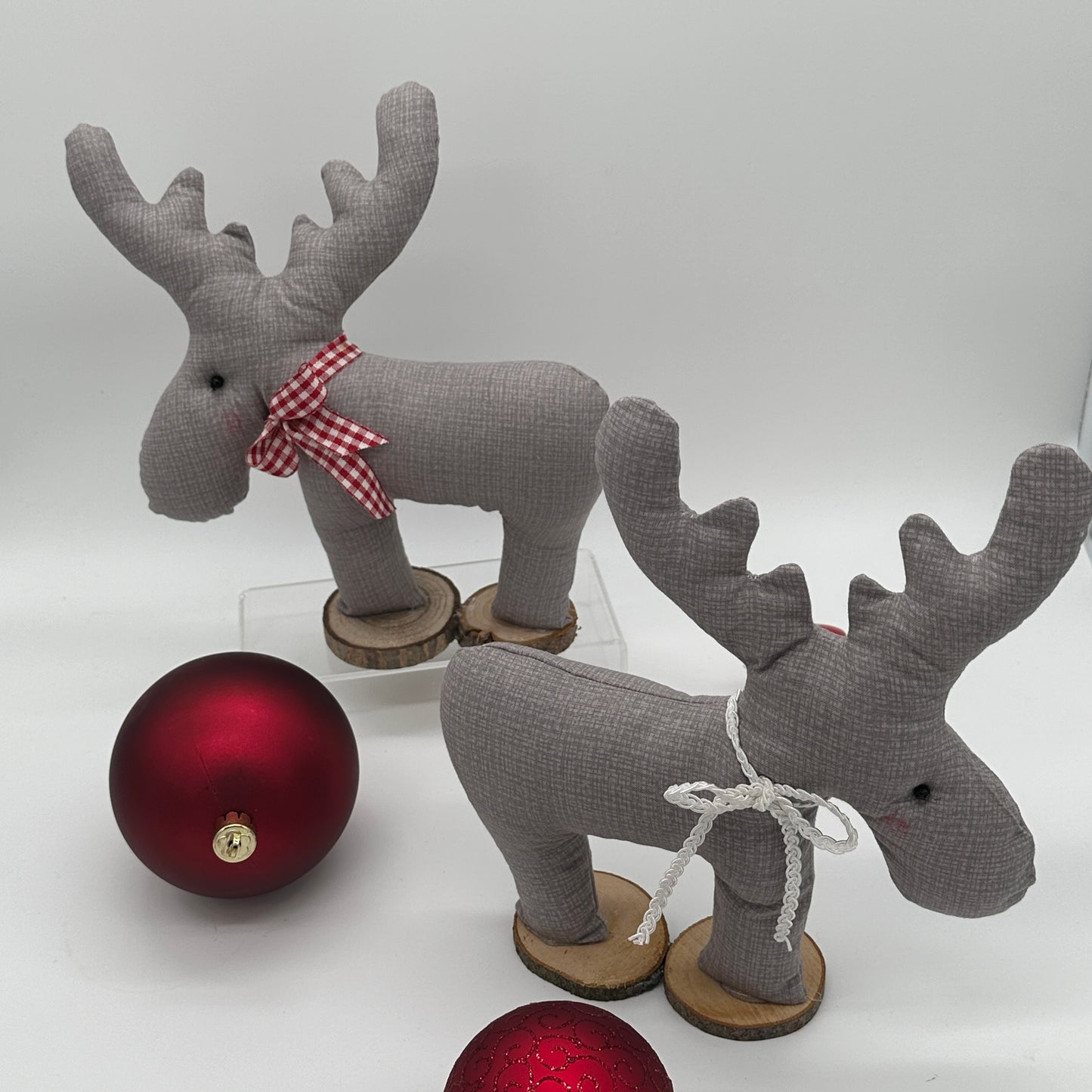 Elch und Dala-Pferd, Weihnachtsdekoration, Schablonenset (ohne Anleitung)
