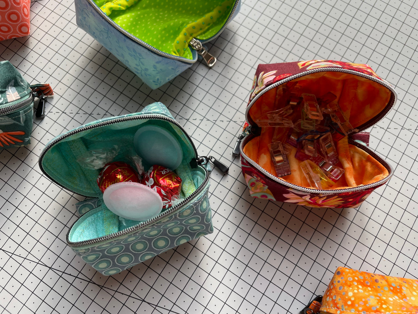 Würfel-Magic-Pouch, zwei Größen, Nähanleitung inkl. Schnittmuster