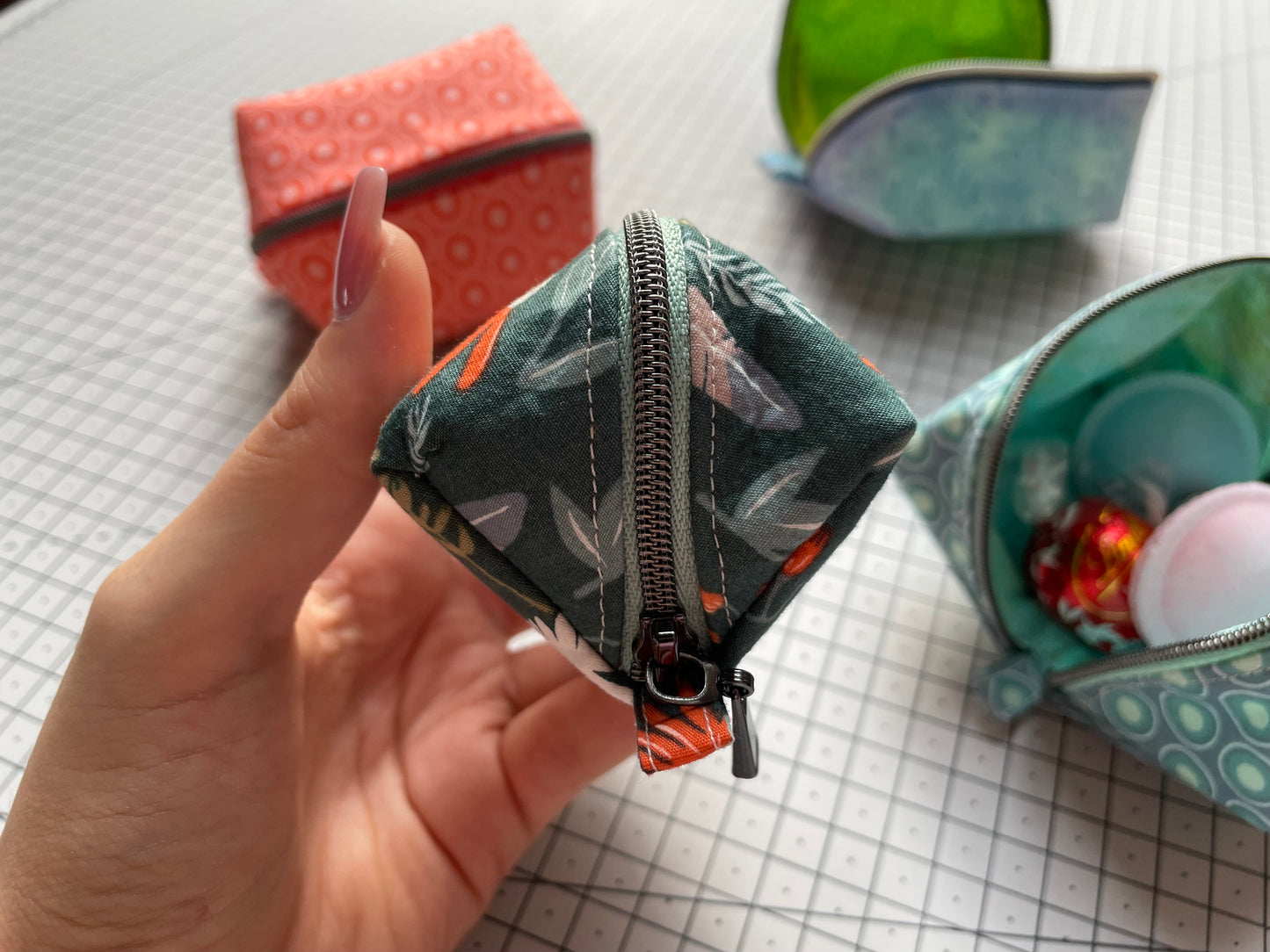 Würfel-Magic-Pouch, zwei Größen, Nähanleitung inkl. Schnittmuster