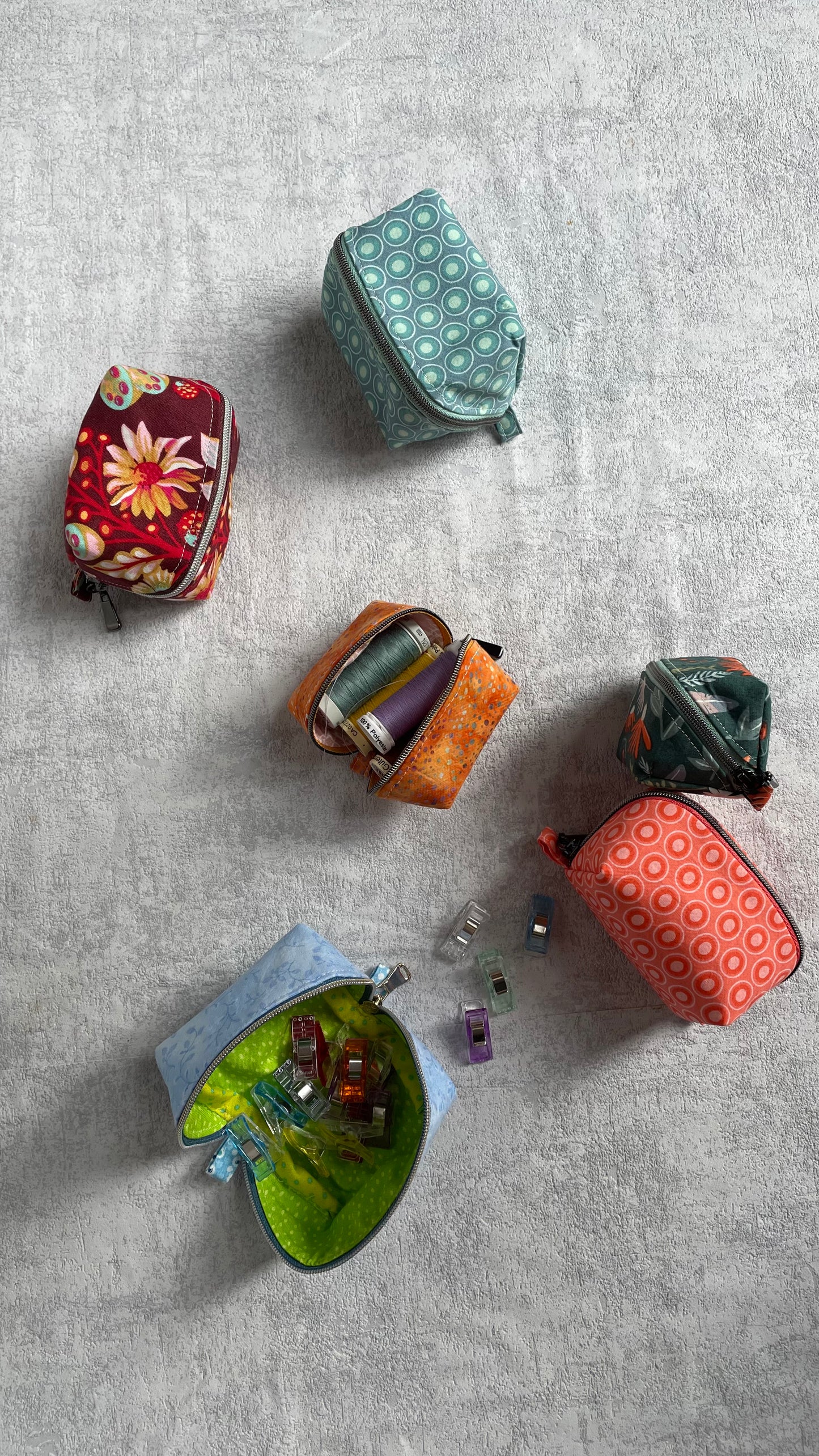 Würfel-Magic-Pouch, zwei Größen, Nähanleitung inkl. Schnittmuster