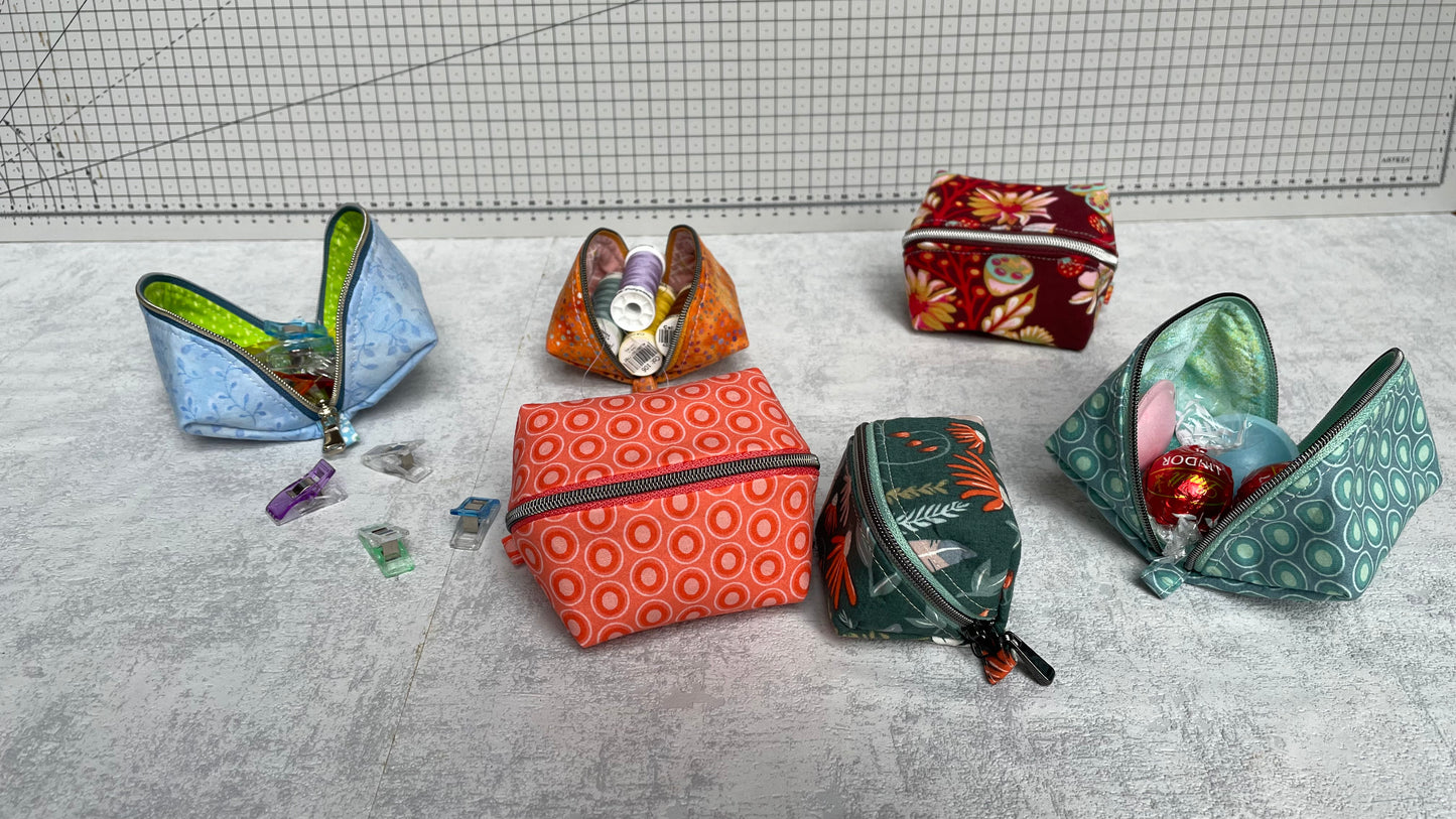 Würfel-Magic-Pouch, zwei Größen, Nähanleitung inkl. Schnittmuster