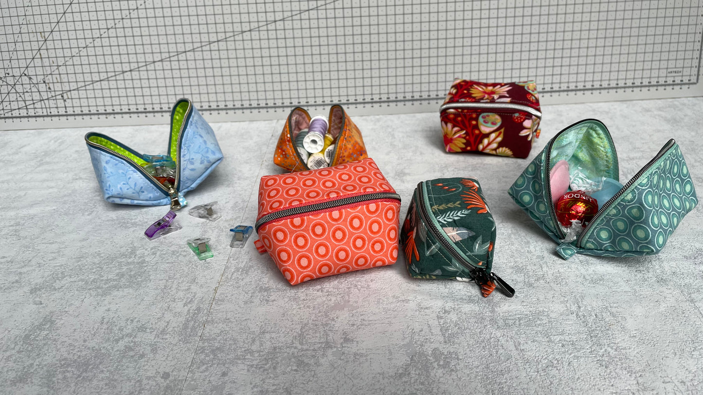 Würfel-Magic-Pouch, zwei Größen, Nähanleitung inkl. Schnittmuster