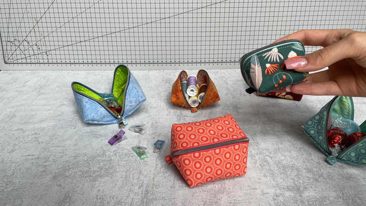 Würfel-Magic-Pouch, zwei Größen, Nähanleitung inkl. Schnittmuster