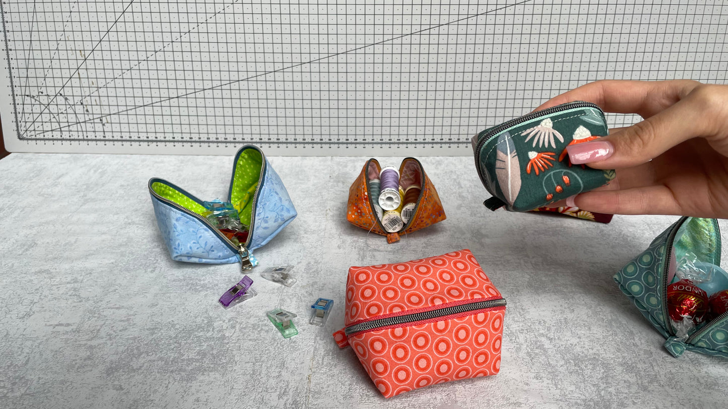 Würfel-Magic-Pouch, zwei Größen, Nähanleitung inkl. Schnittmuster