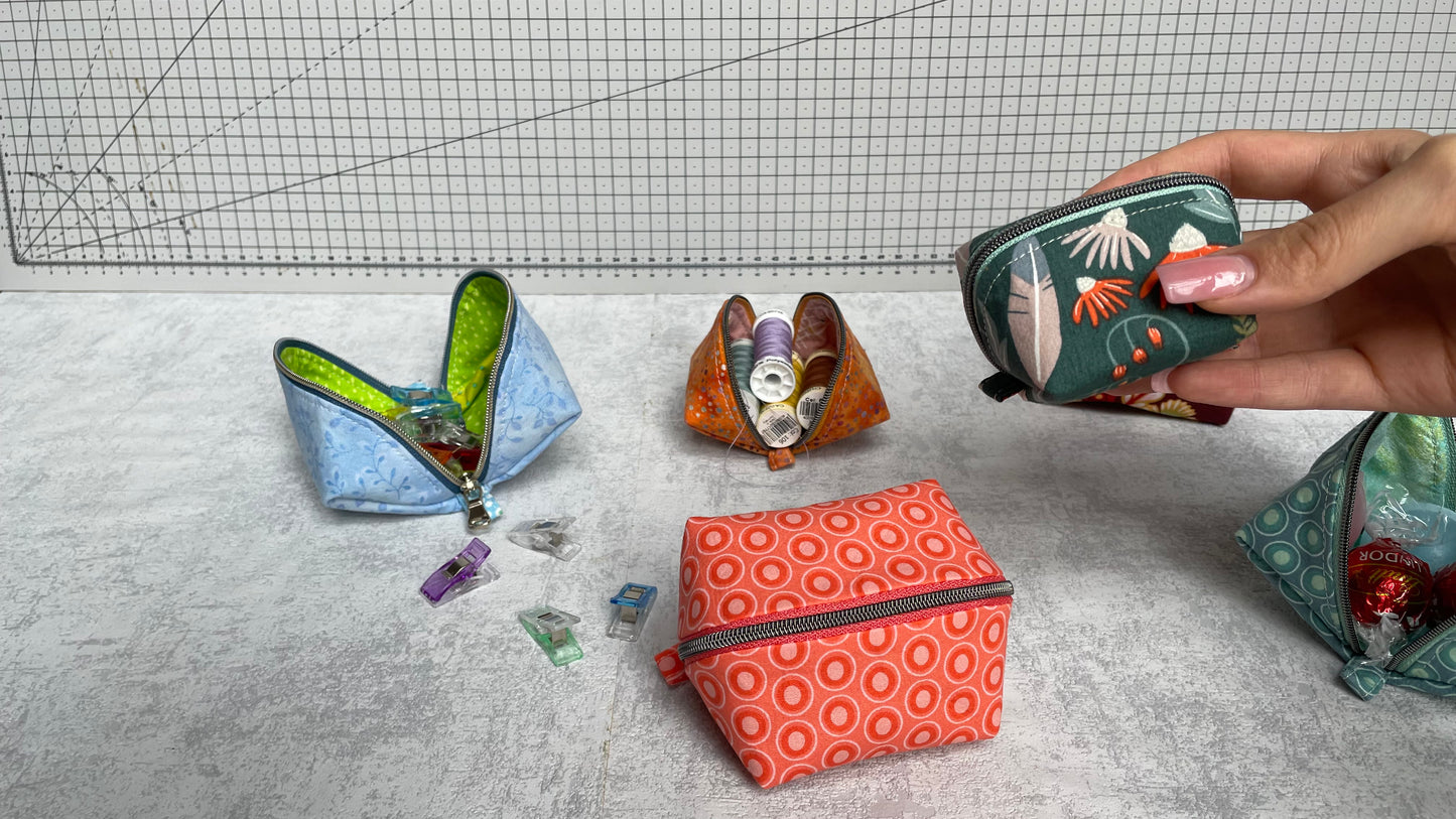 Würfel-Magic-Pouch, zwei Größen, Nähanleitung inkl. Schnittmuster