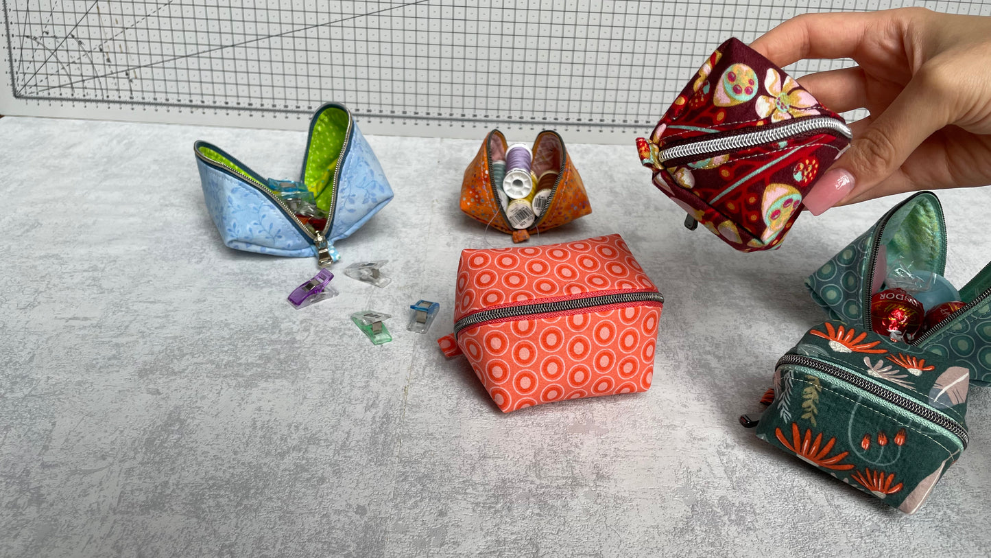 Würfel-Magic-Pouch, zwei Größen, Nähanleitung inkl. Schnittmuster