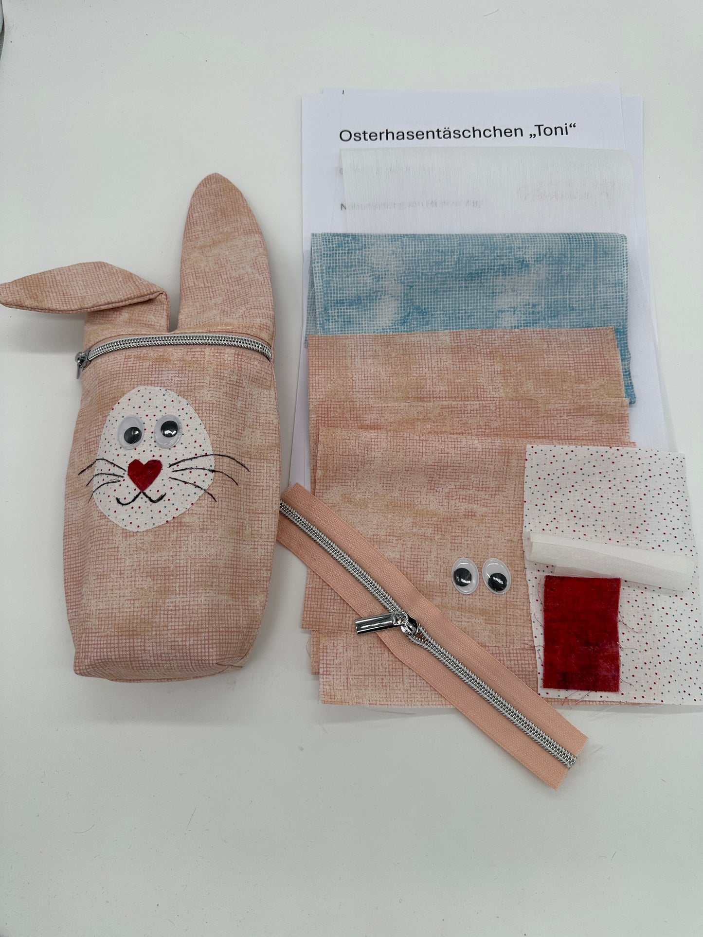 Stoffpaket Osterhasentäschchen Toni