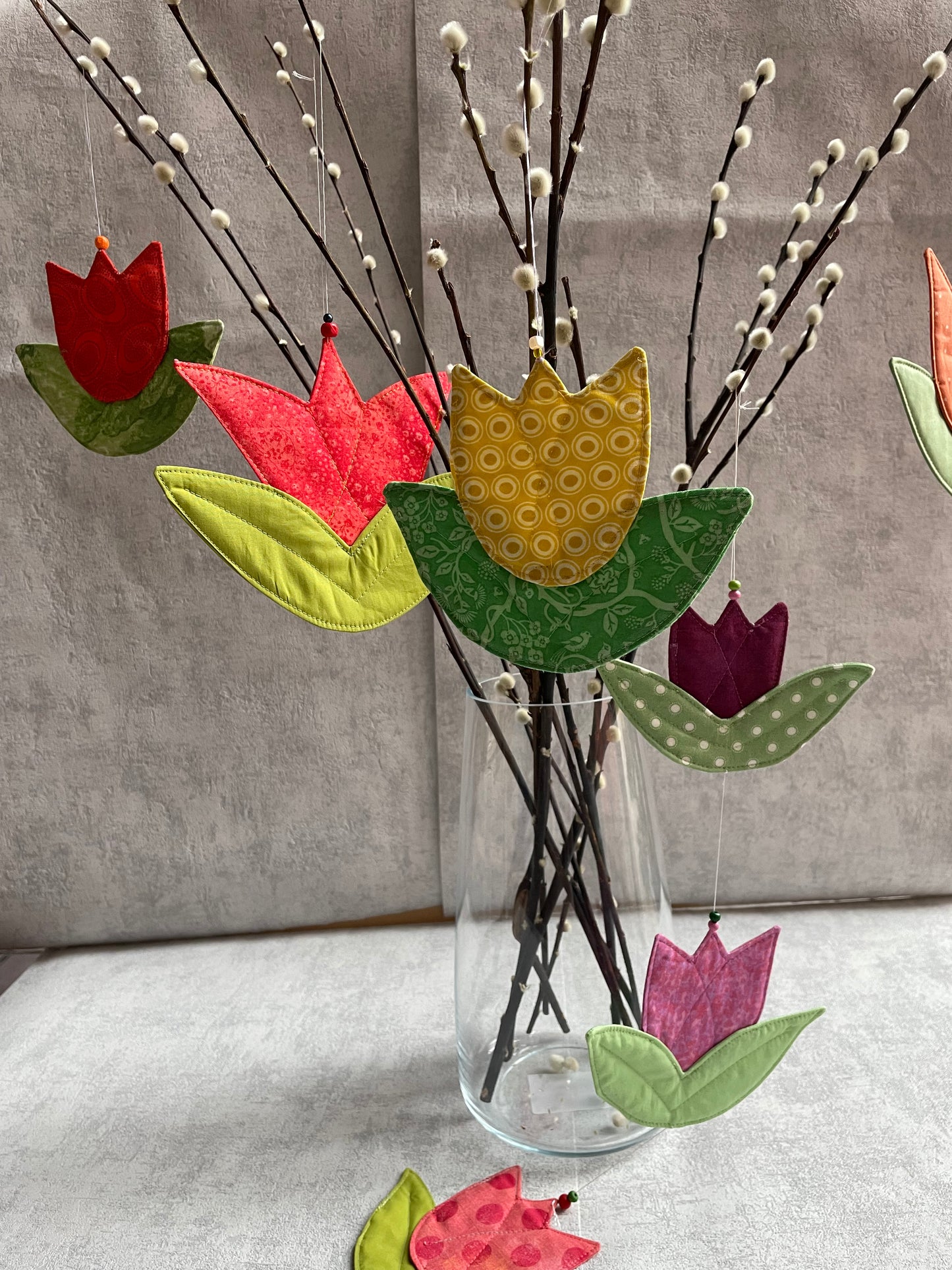 Tulpen in verschiedenen Größen, Schablonenset