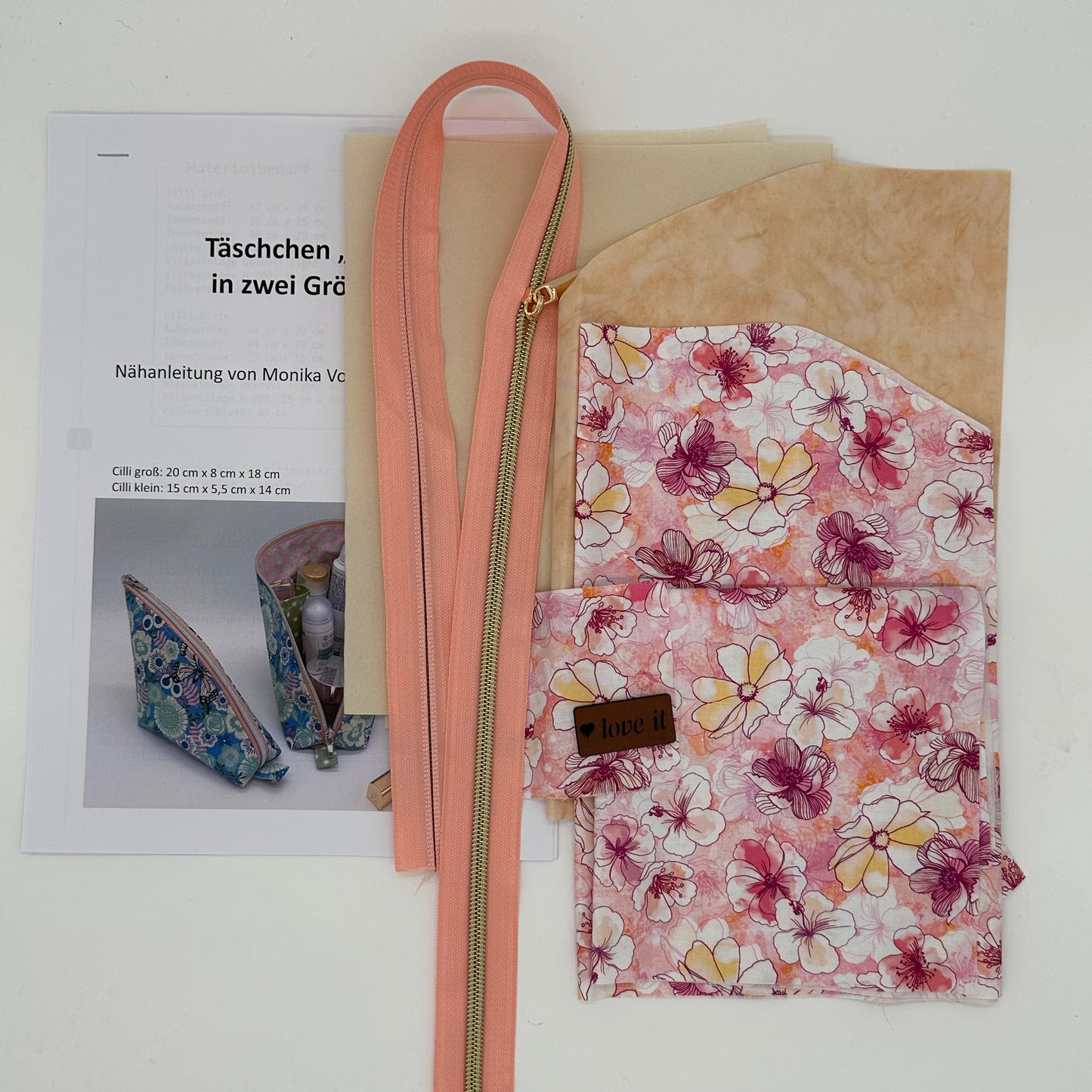 Stoffpaket Täschchen Cilli groß
