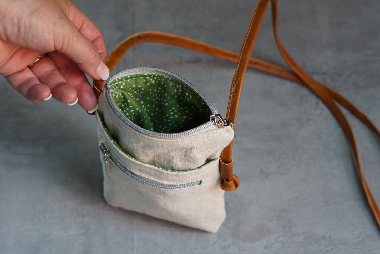 Kleine Tasche "Lou", Anleitung inkl.Schablonen