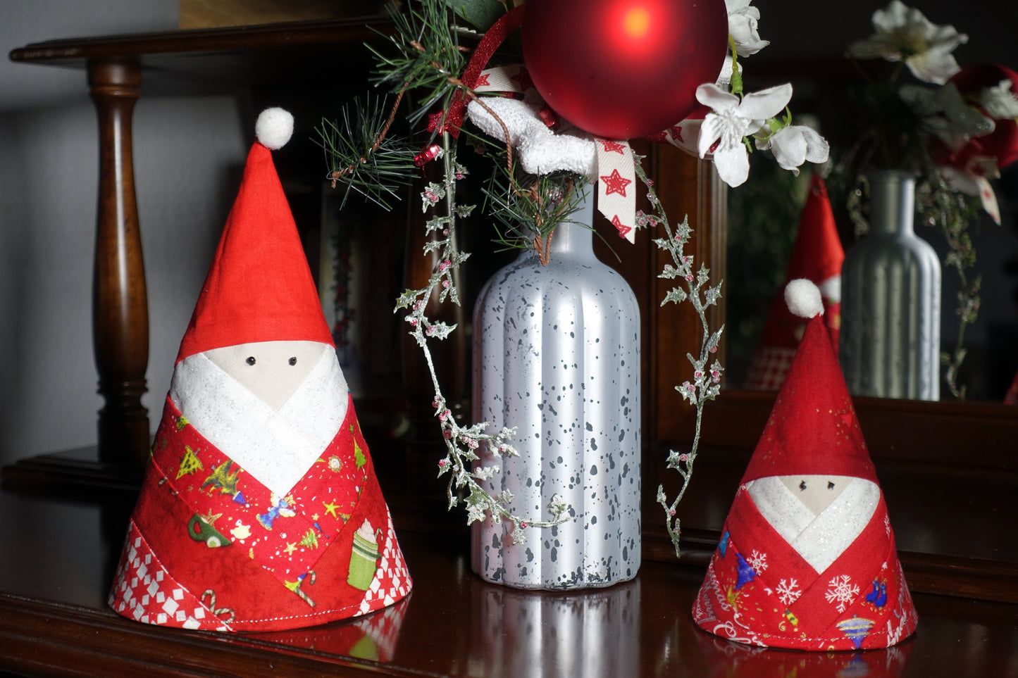 Nikolaus - Wichtel 13 cm , detaillierte Nähanleitung