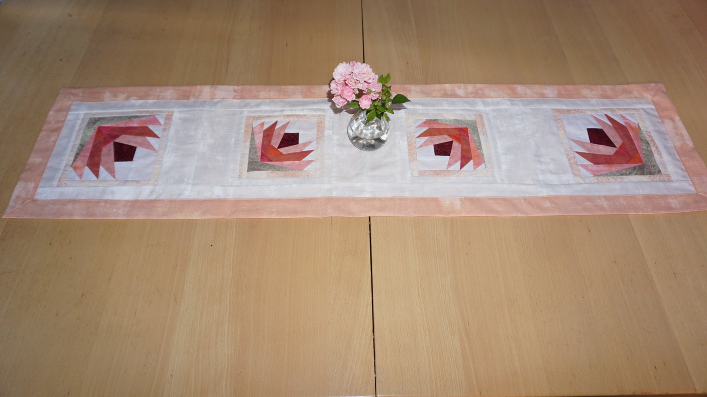 Tischläufer, Foundation-Paper-Piecing, detaillierte Nähanleitung