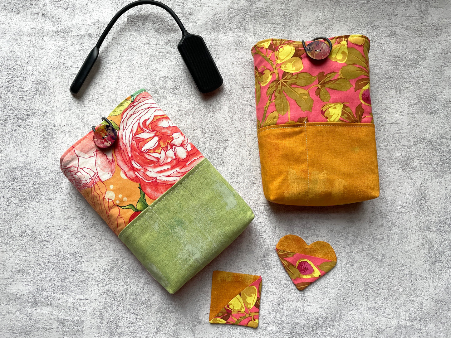 Buchtasche mit zwei Fächern, Nähanleitung