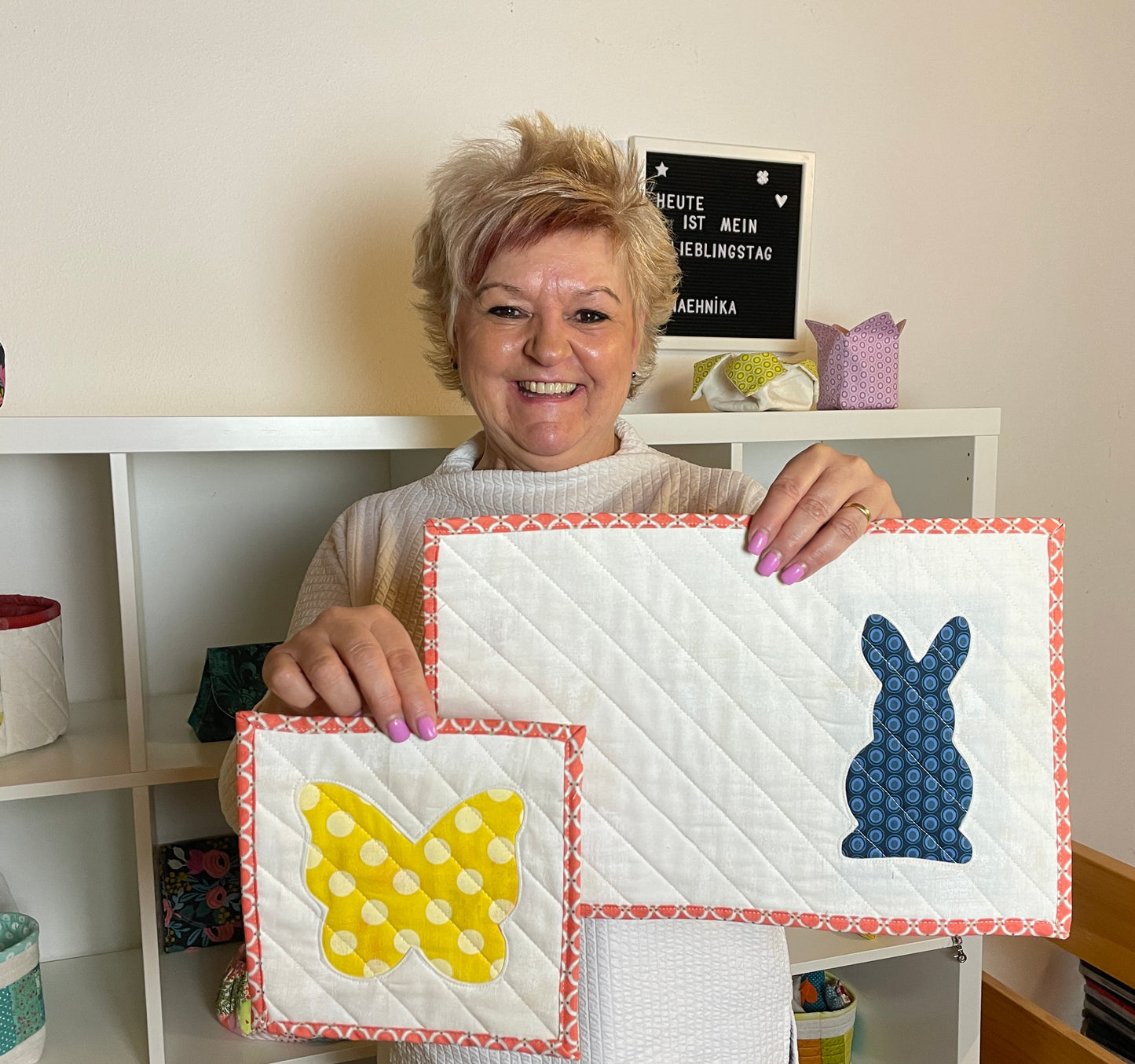 Frühlings-Tisch-Dekoration, 5 verschiedene Designs, Schablonenset