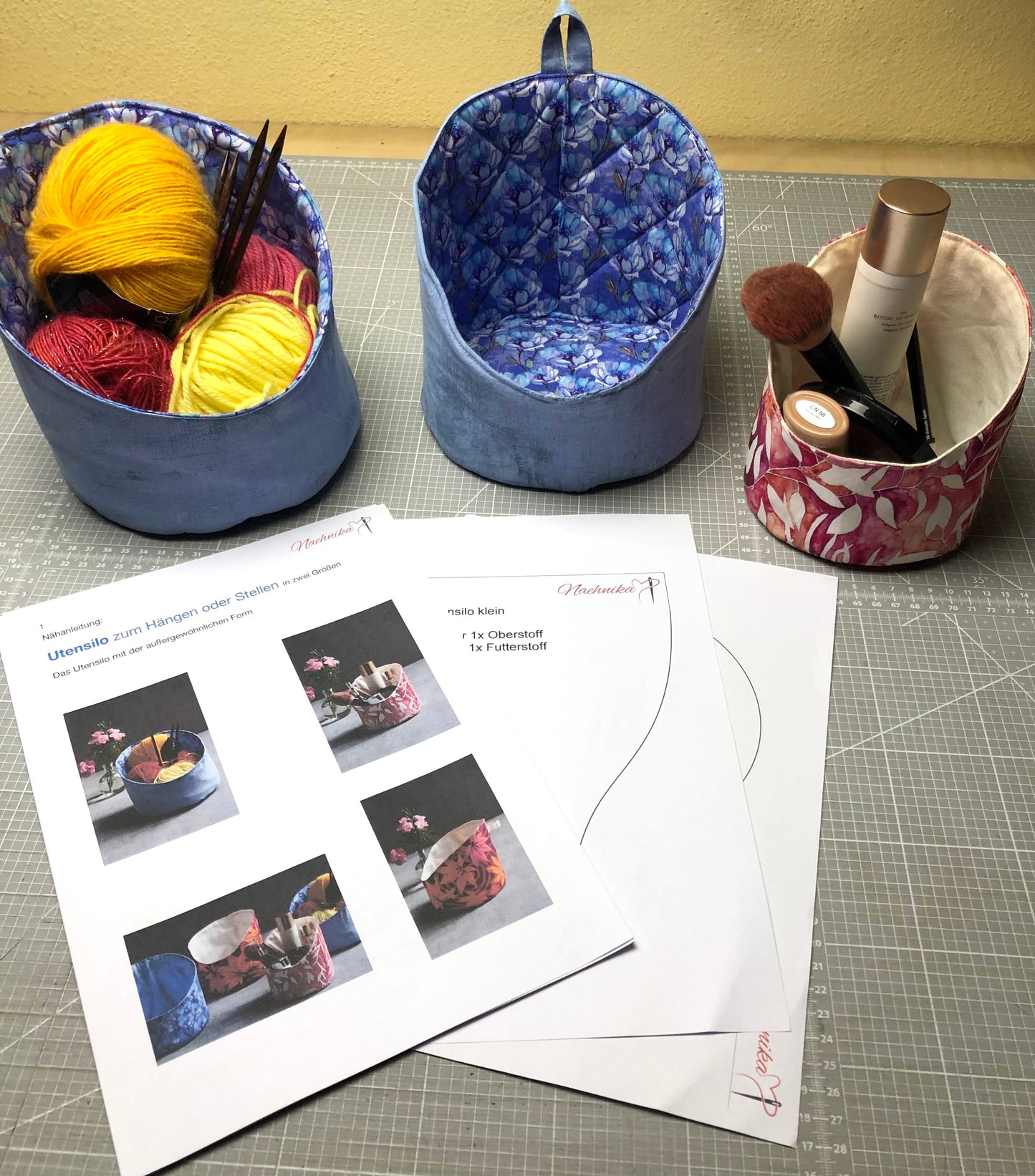 Hänge-Utensilo, detaillierte Nähanleitung