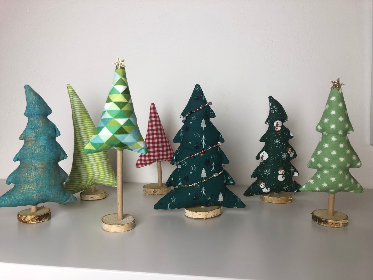 Tannenbäume in 6 Größen, Schablonenset