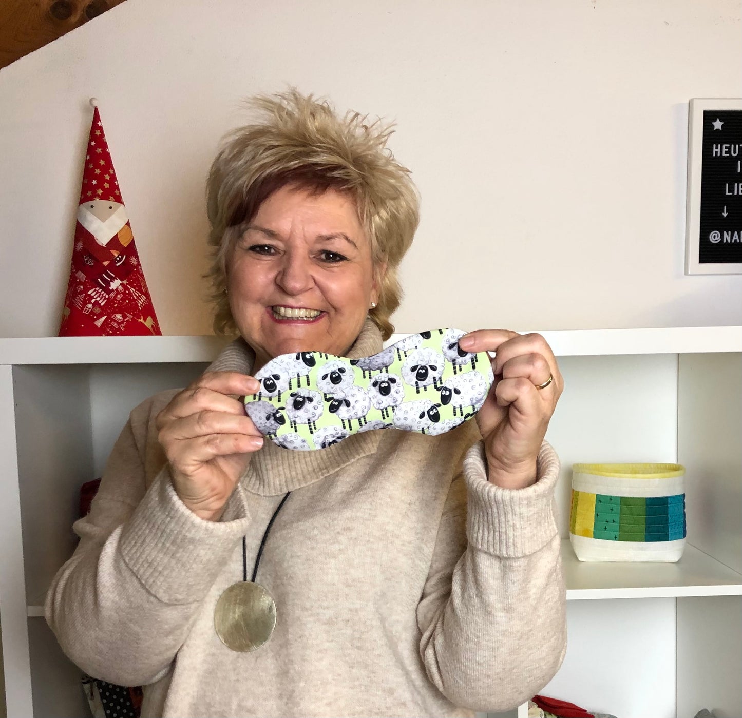 Wellness-Augenmaske, Schablone