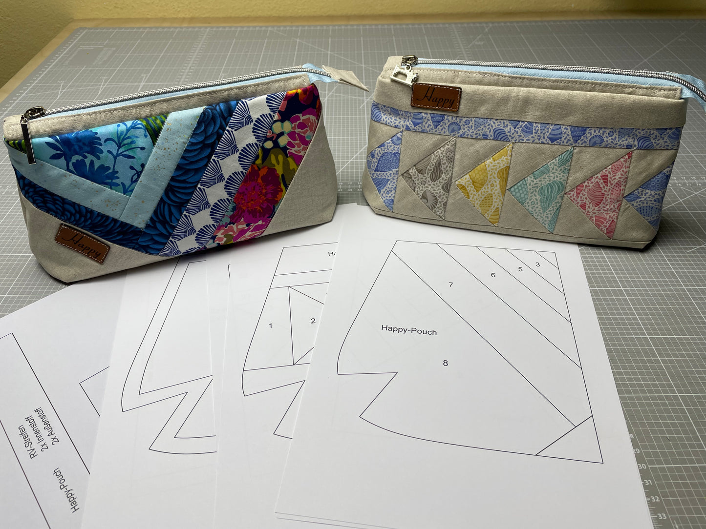 Täschchen Happy-Pouch Schablonenset