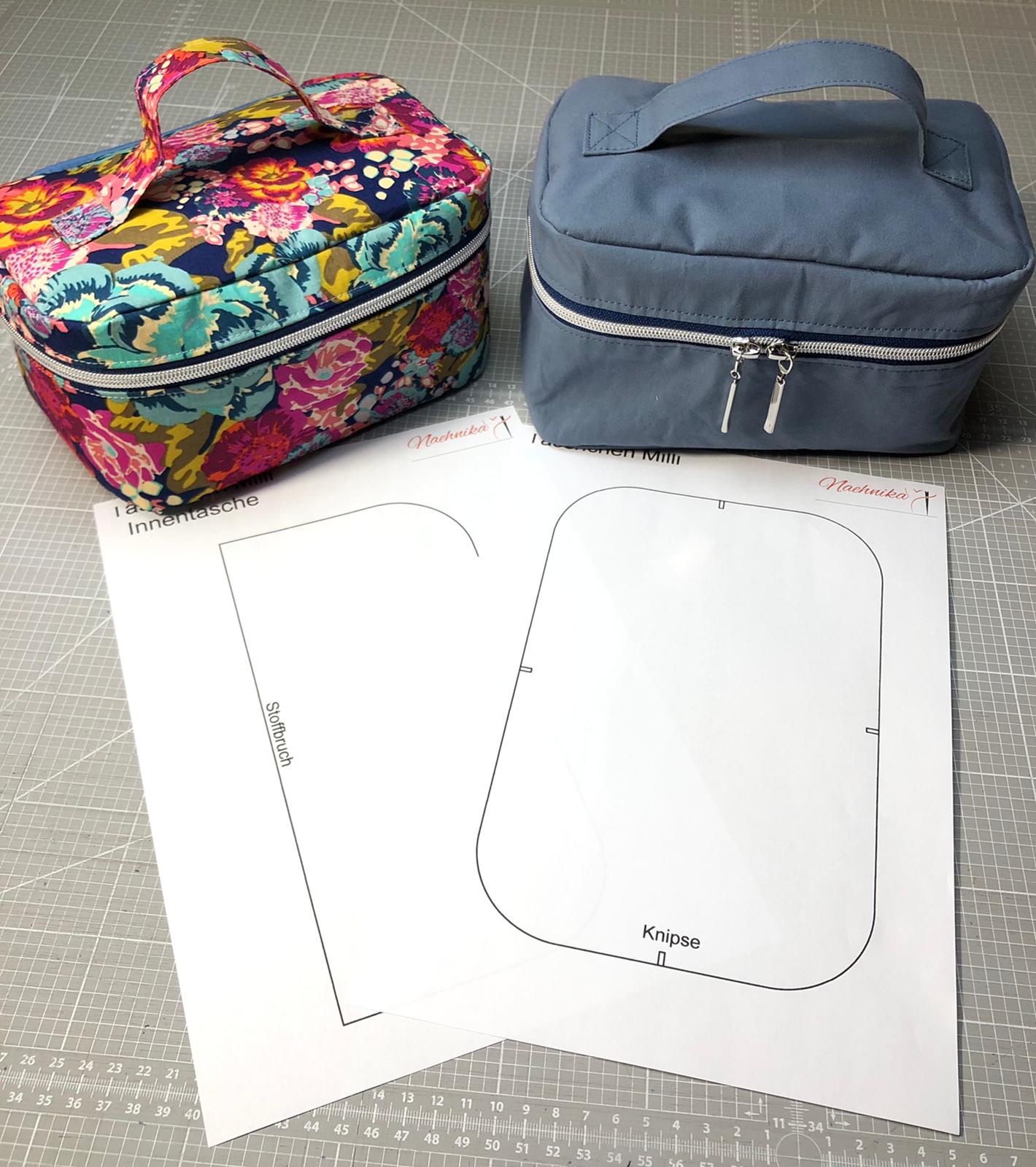 Täschchen Milli, Zipperbag, Schablonenset