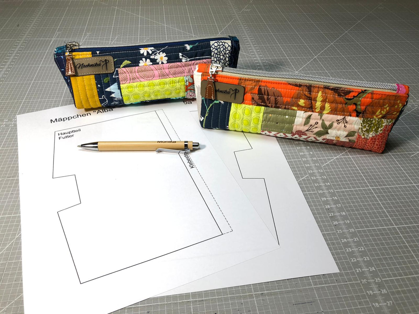 Mäppchen Alba, Schablonenset