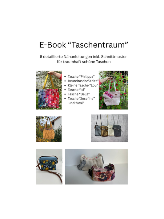 E-Book „Taschentraum“ – 6 wunderschöne Taschen + Bonus Kosmetiktäschchen