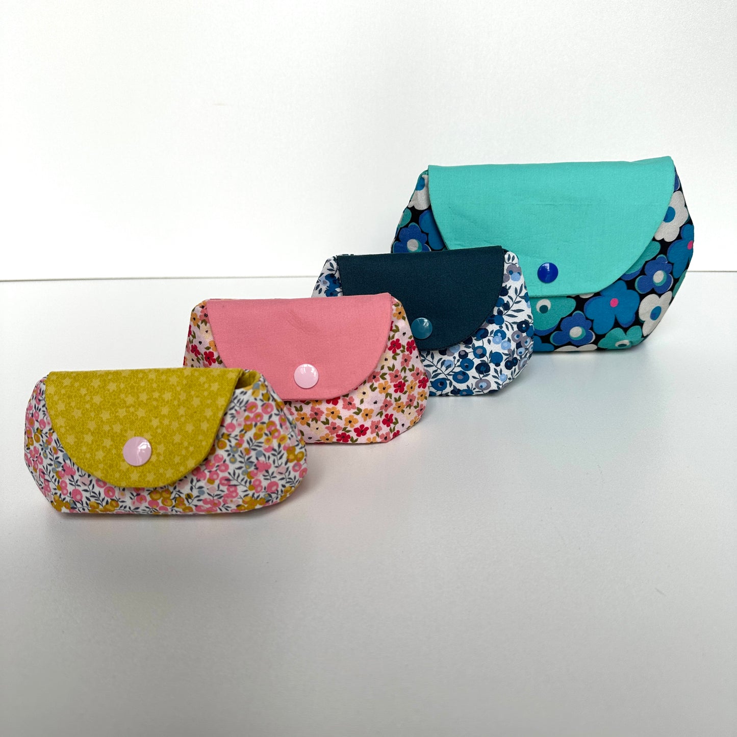 Täschchen Olga in drei Größen, Nähanleitung inkl. Schnittmuster