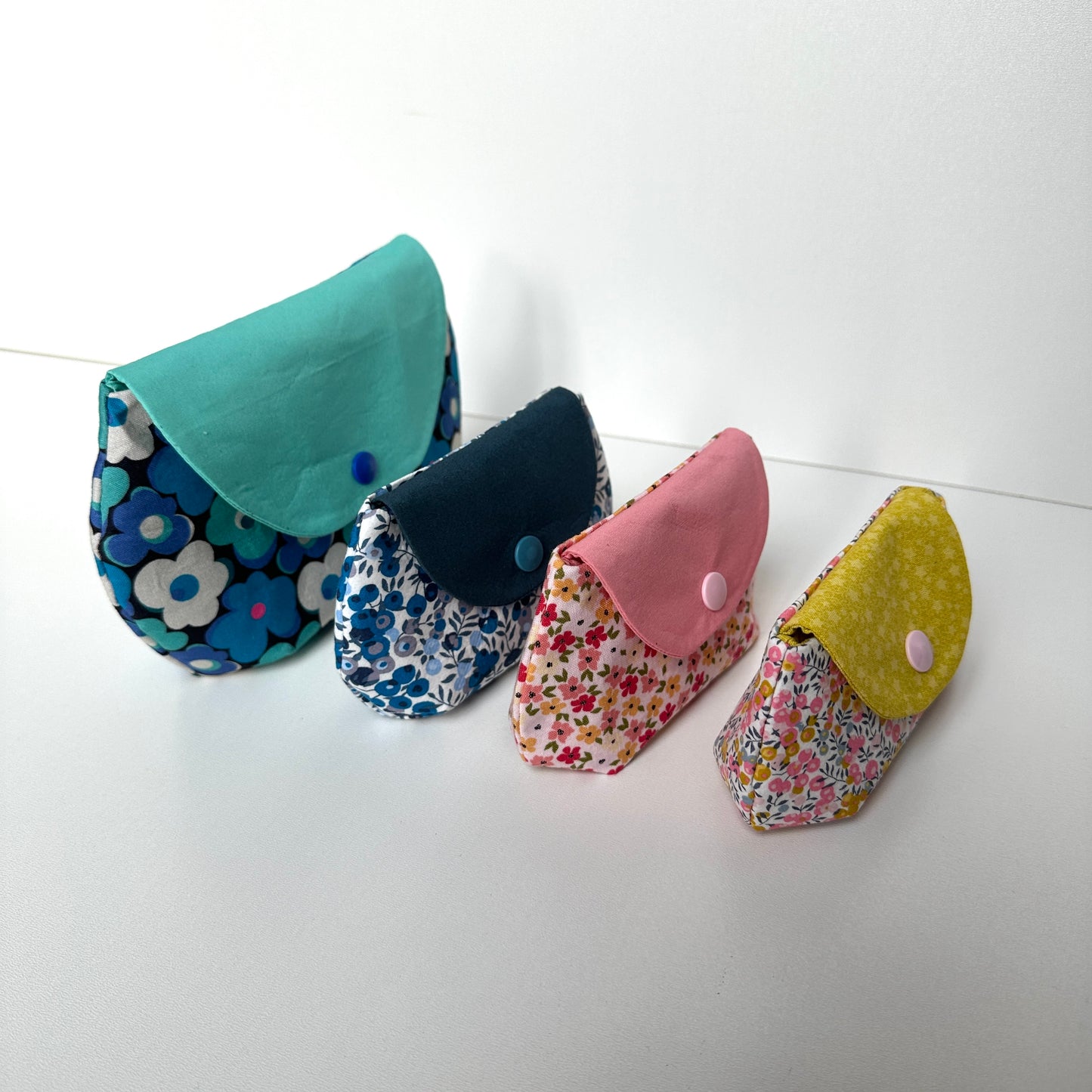 Täschchen Olga in drei Größen, Nähanleitung inkl. Schnittmuster