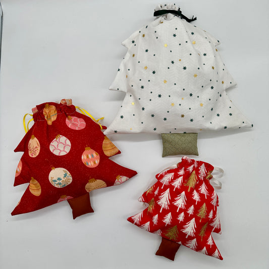 Tannenbaum-Säckchen in drei Größen, Anleitung inkl. Schnittmuster