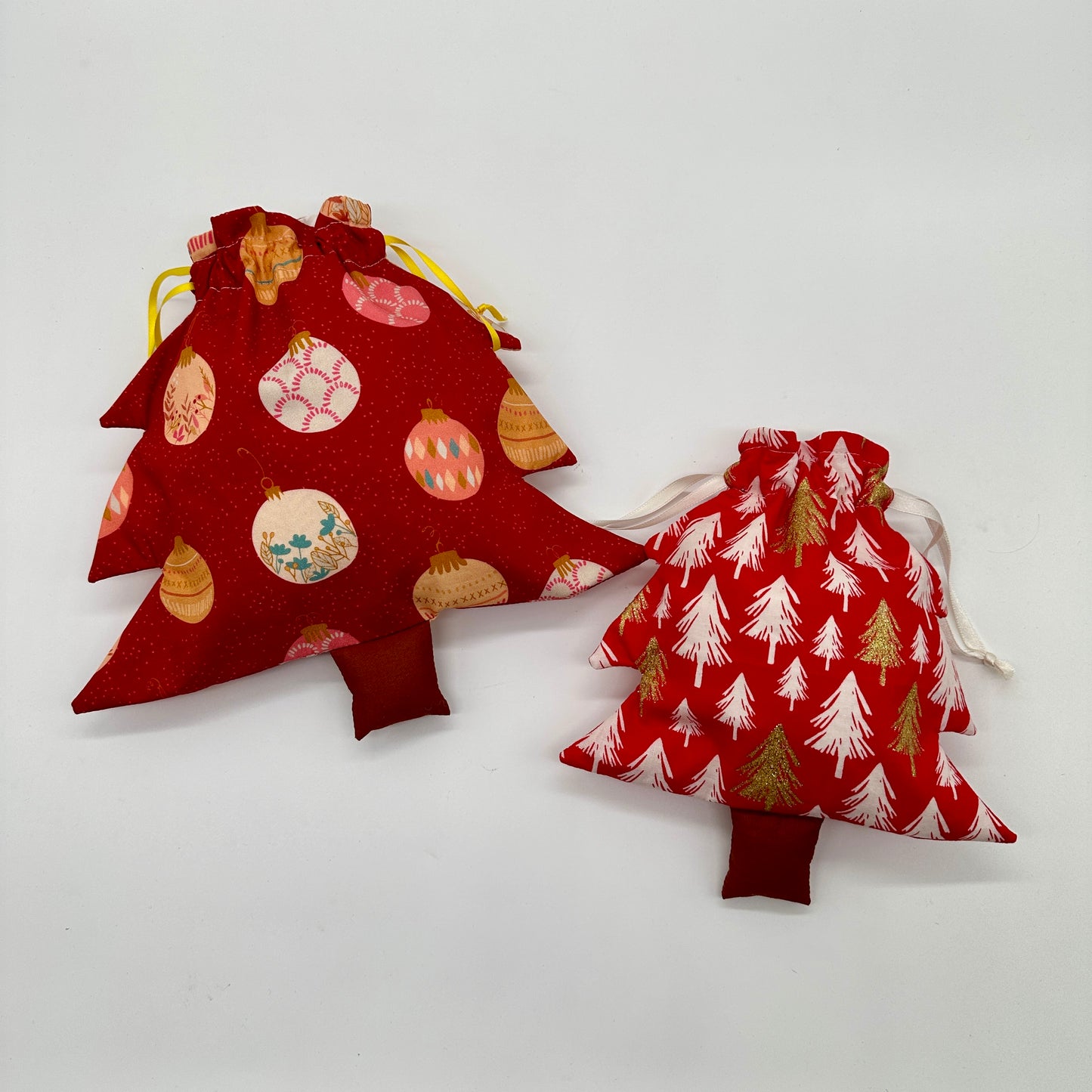 Tannenbaum-Säckchen in drei Größen, Anleitung inkl. Schnittmuster