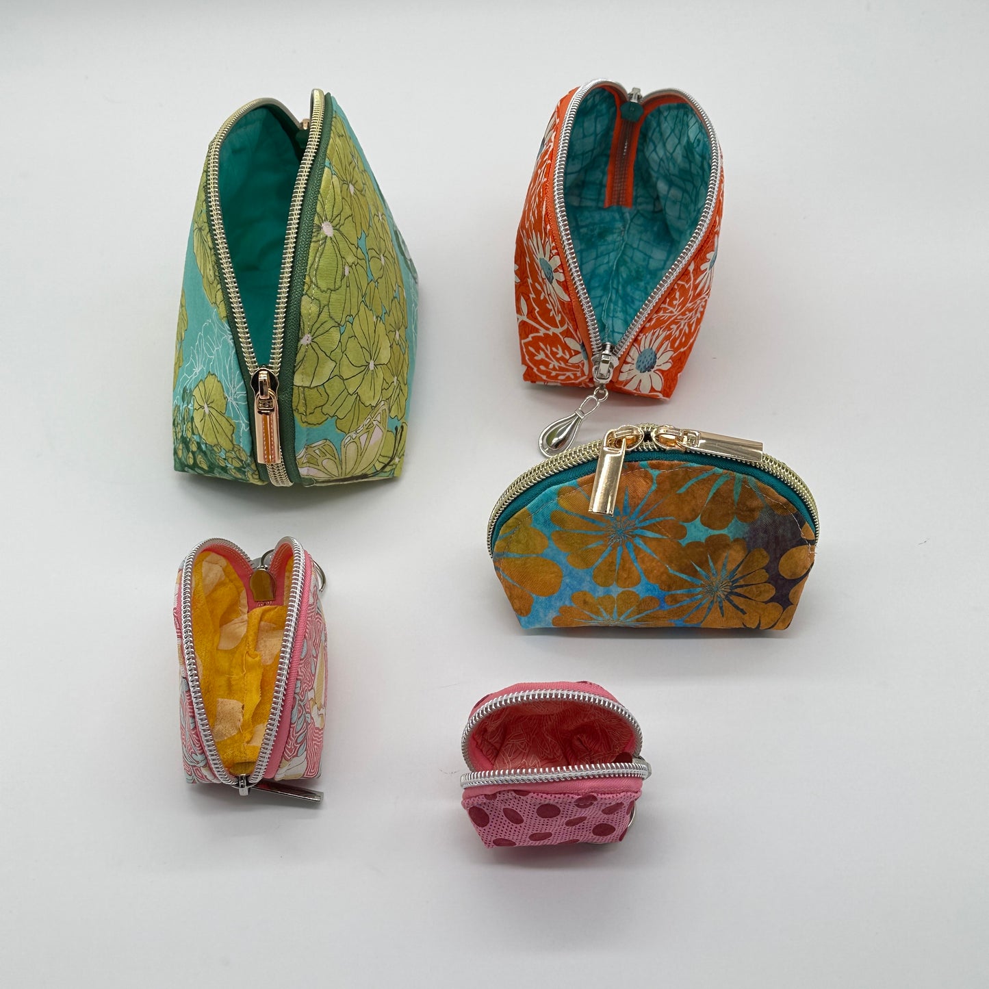 Täschchen "Trixi" in 5 Größen, Anleitung inkl. Schnittmuster