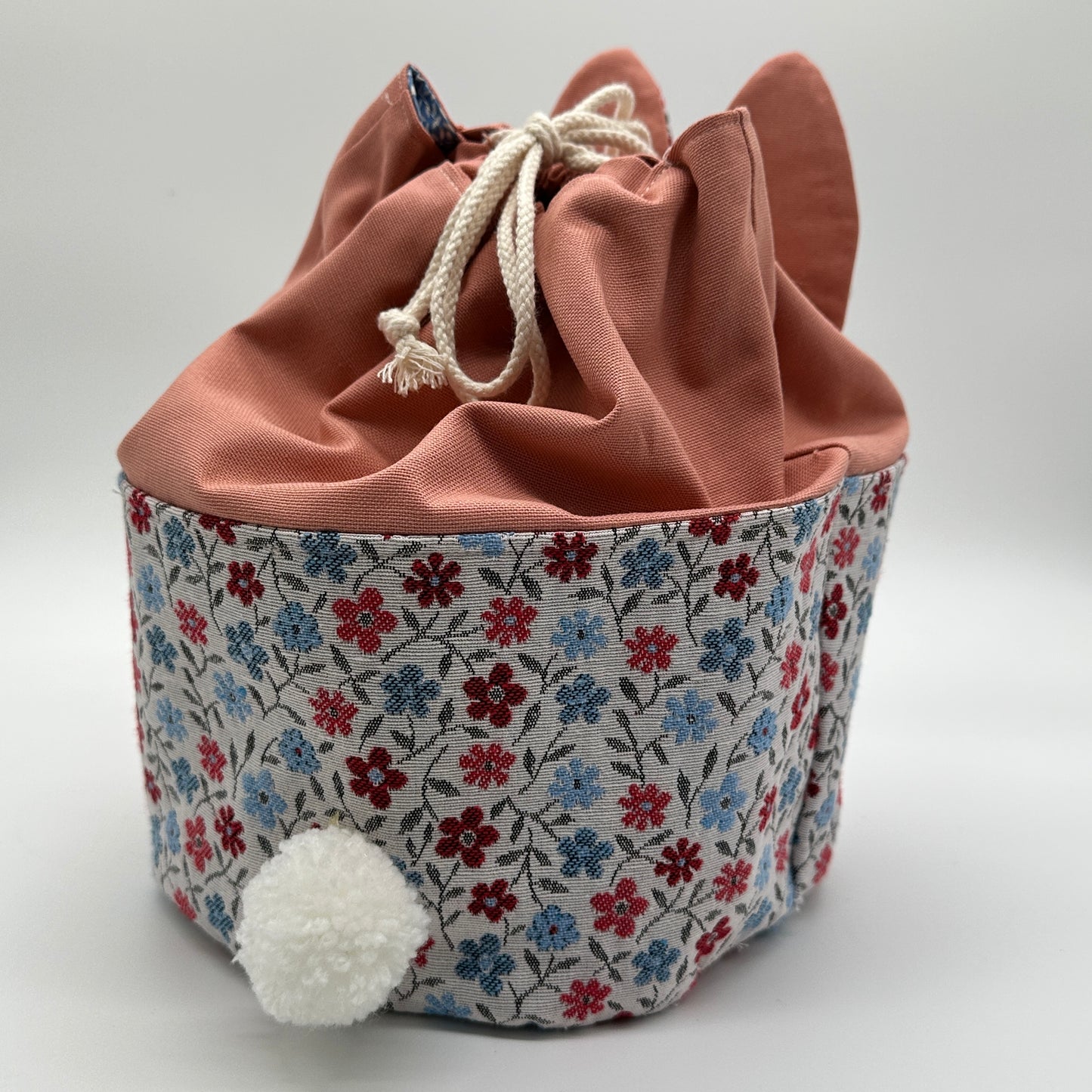 Osterkörbchen mit Hasenohren "Edi" | Utensilo mit Kordelzug |Nähanleitung inkl. Schnittmuster