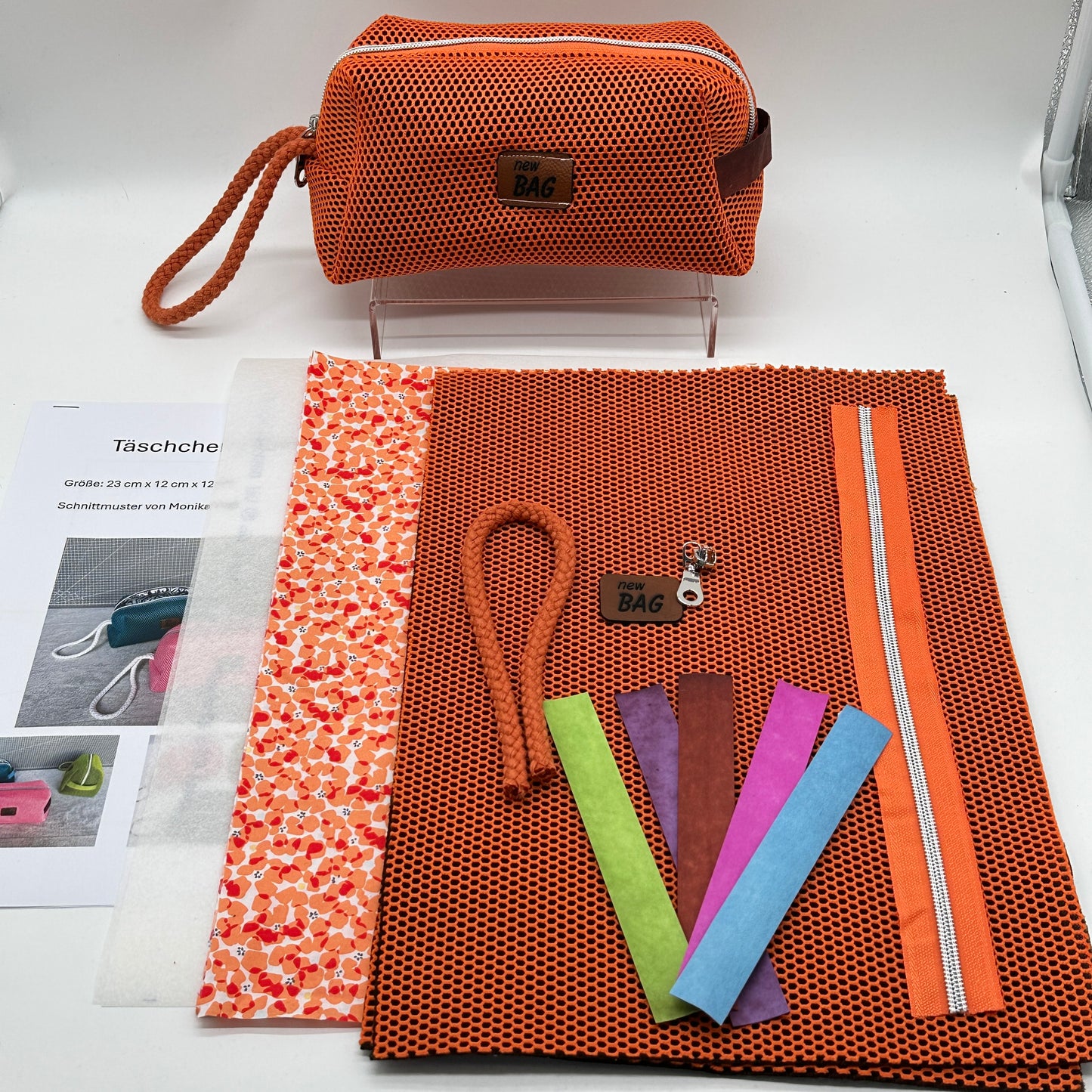 Stoffpaket, DIY Nähset,  Täschchen "Robin" – dein kreatives Rundum-sorglos-Paket