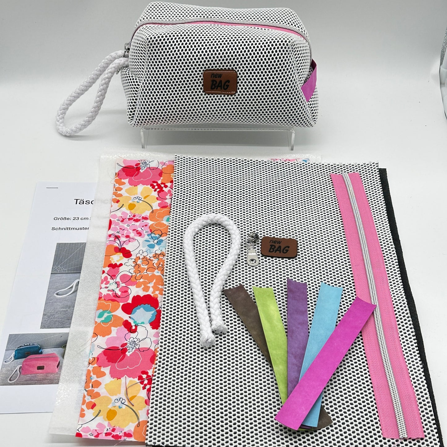 Stoffpaket, DIY Nähset,  Täschchen "Robin" – dein kreatives Rundum-sorglos-Paket