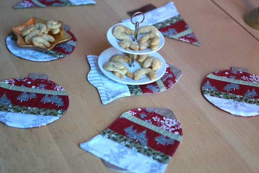 Weihnachtliche Mug-Rugs, Schablonenset