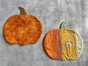 Herbstliche Untersetzer (Mug Rugs) als Dekoration nähen, Schablonenset