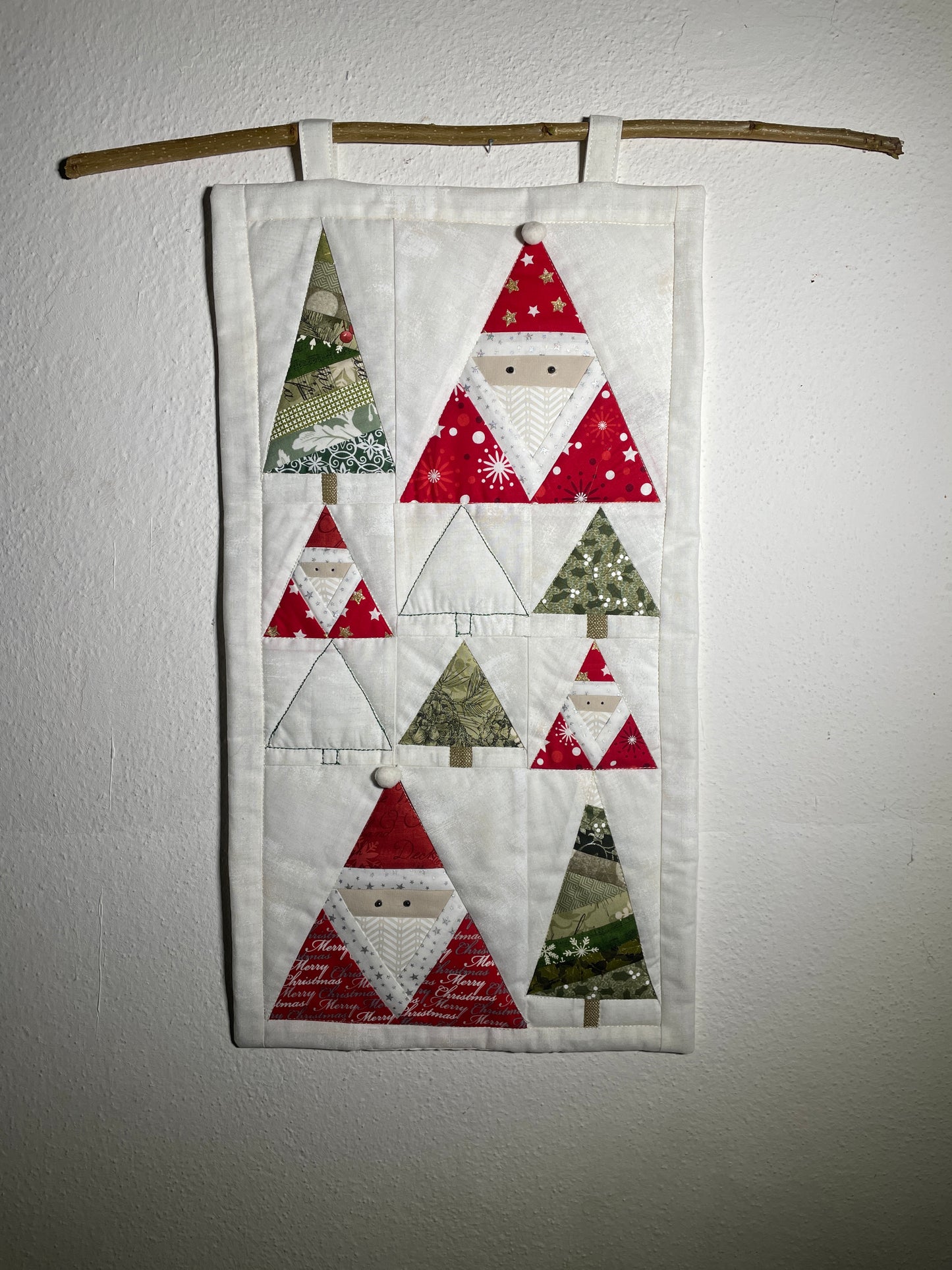 Nikolaus Wandbehang, Türschmuck, Tischdecke, Nähanleitung inkl. Schablonen